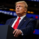 President Donald Trump holds a neo-fascist rally in Orlando, Florida on June 18, 2019